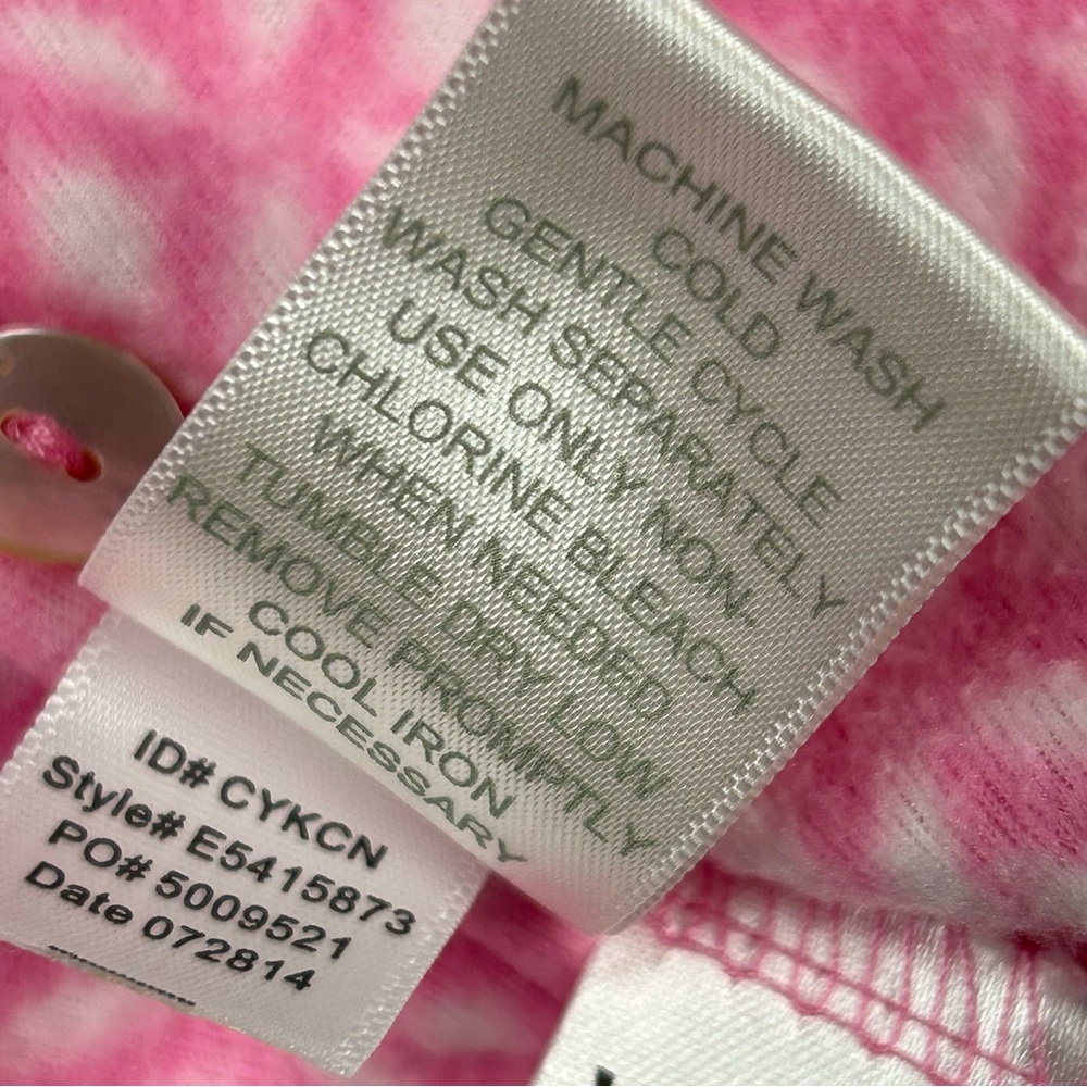 Eileen‎ West Nightgown Size XS Long Sleeve Fleece Pink Lace Cottagecore Modest - Picture 10 of 10